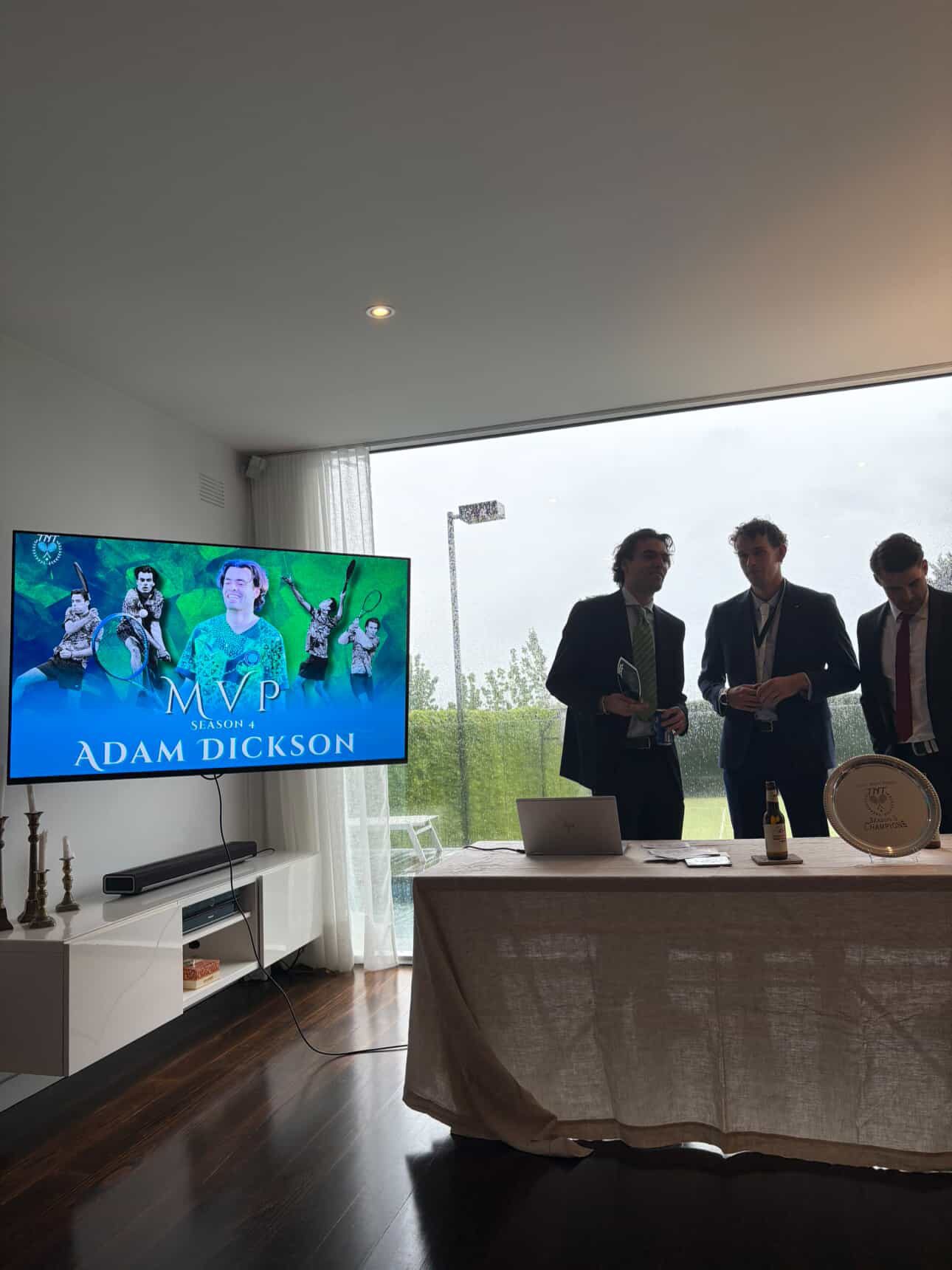 Adam Dickson accepting the S4 MVP